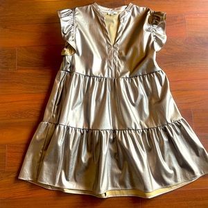 Gold metallic dress